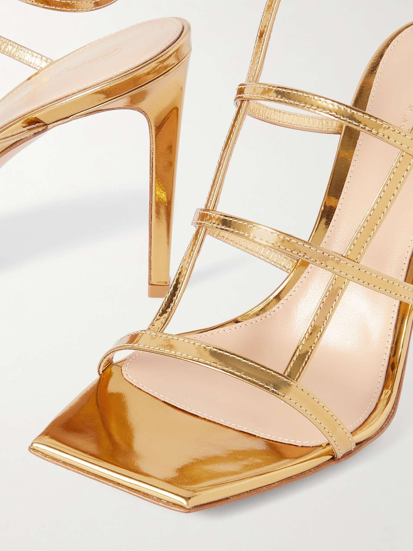 95 metallic leather sandals - 4