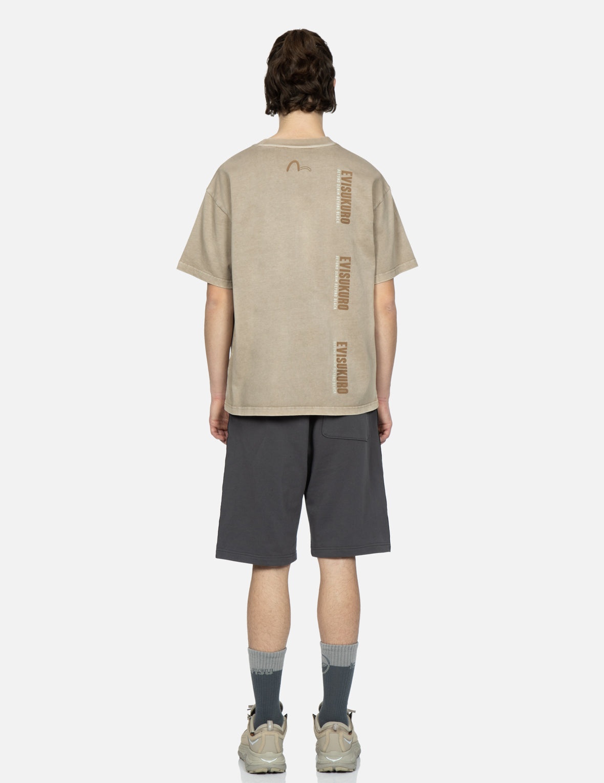 Metallic Stud Textured Logo Print T-shirt - 6