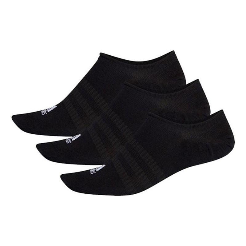 adidas Casual Sports Training Running Socks Couple Style 3 Pairs Black DZ9416 1