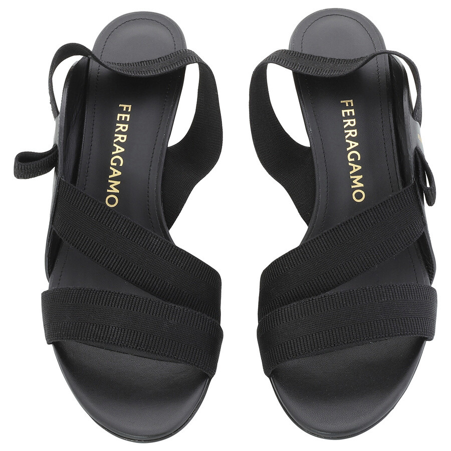 Ferragamo Black Vara Bow Vale 55 Sandals - 3