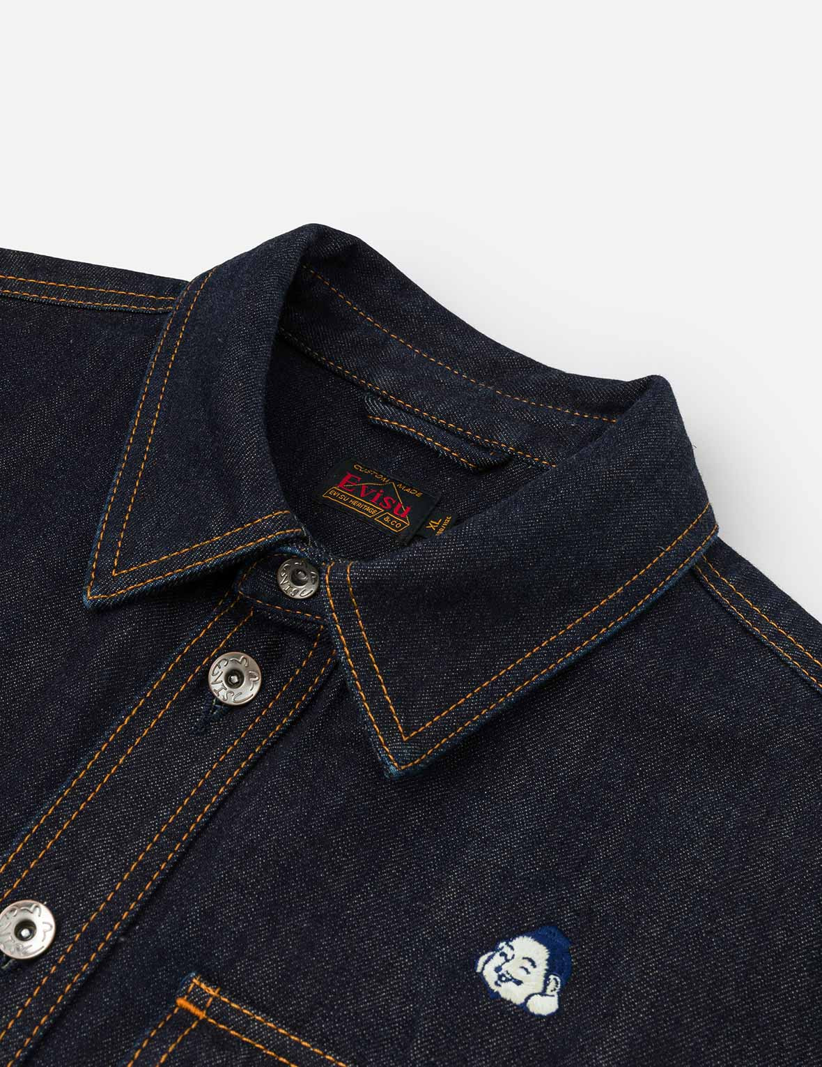 Allover Embroidery Regular Fit Denim Shirt Jacket - 9