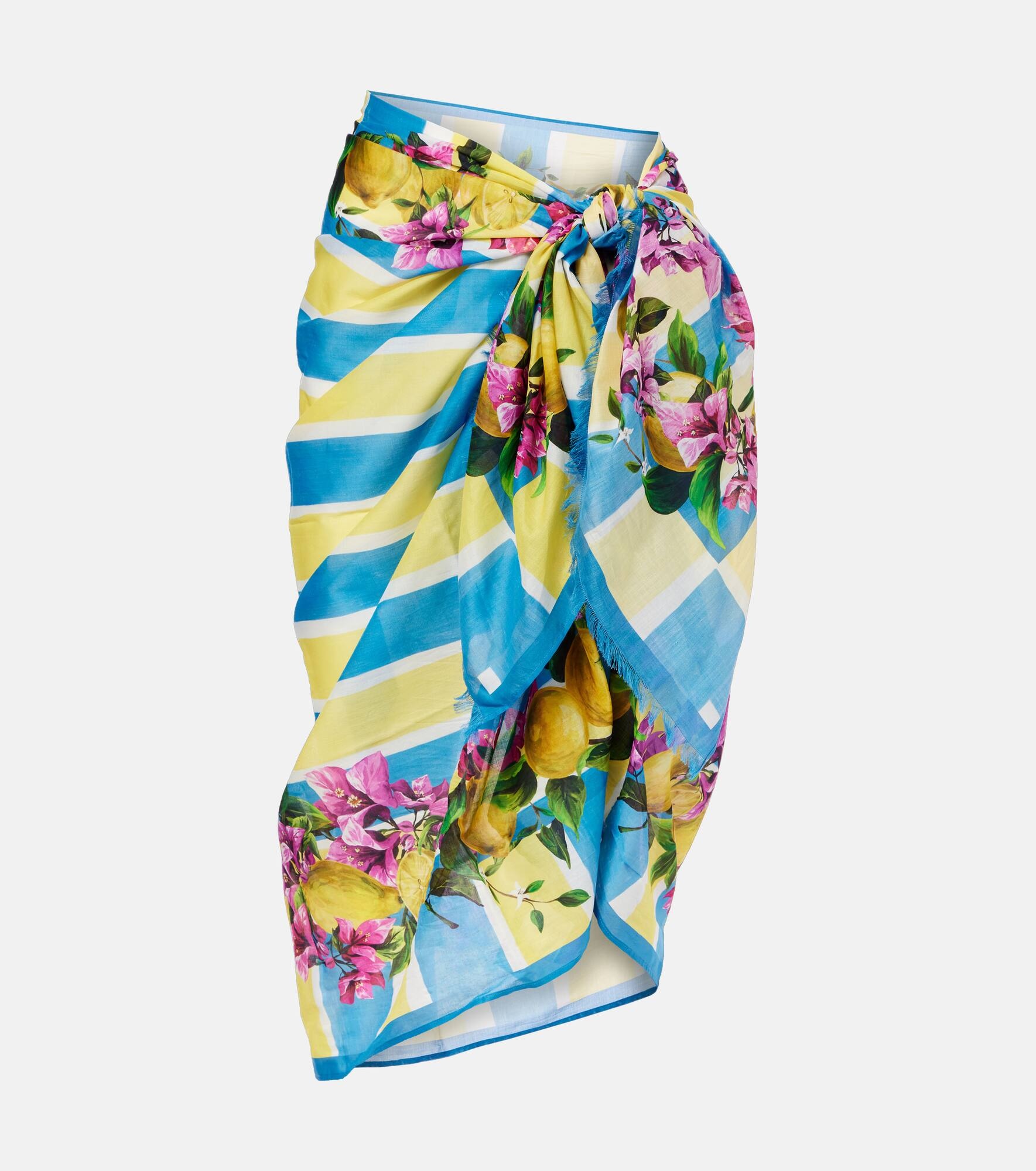 Floral cotton cover-up - 1