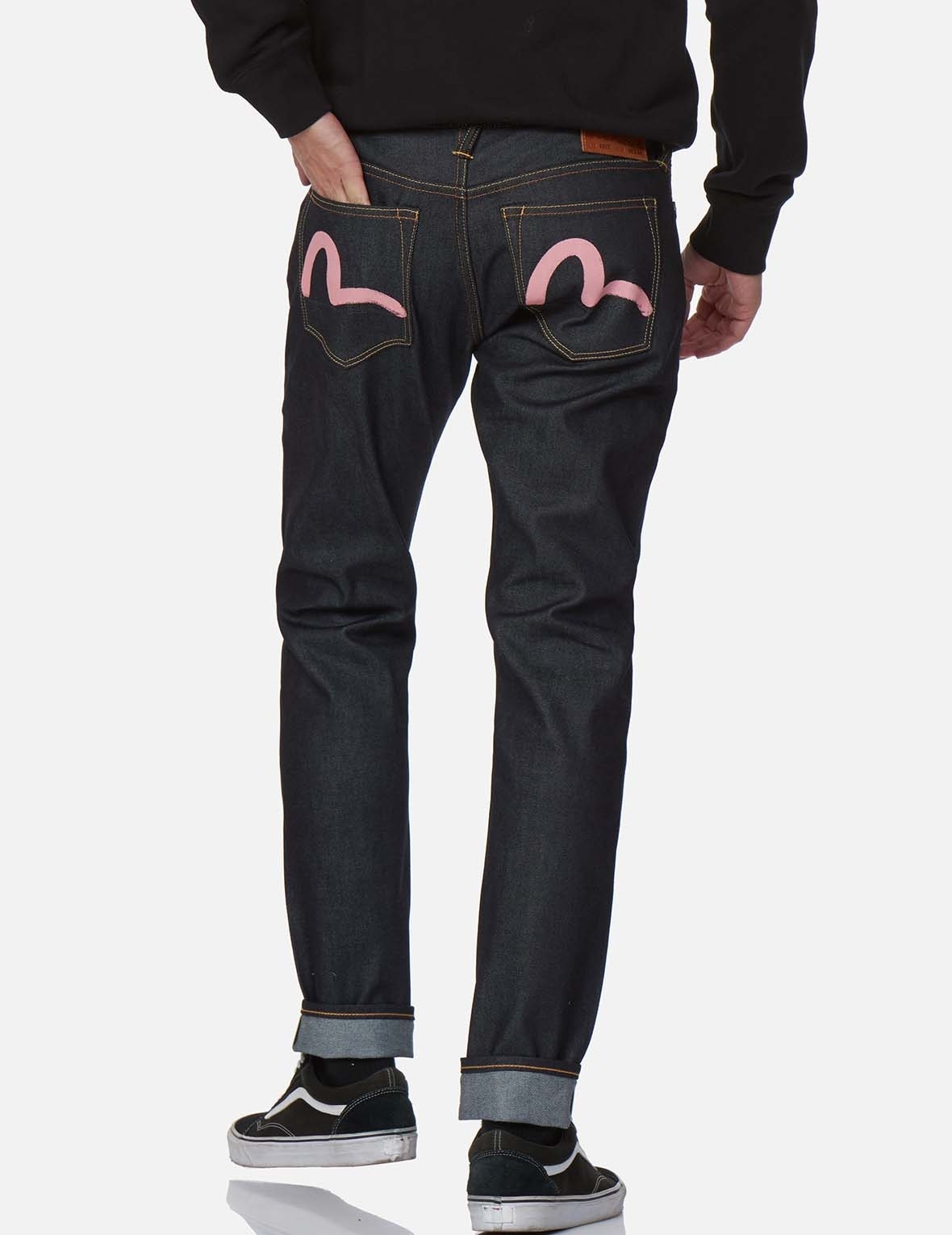 PINK SEAGULL CARROT FIT RAW DENIM JEANS #2017 - 3