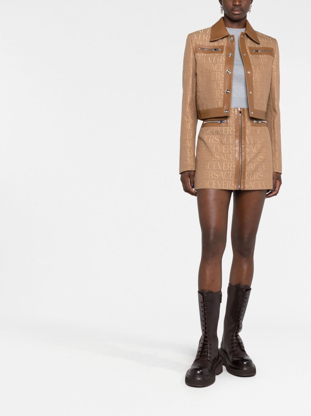 Versace Allover miniskirt - 2
