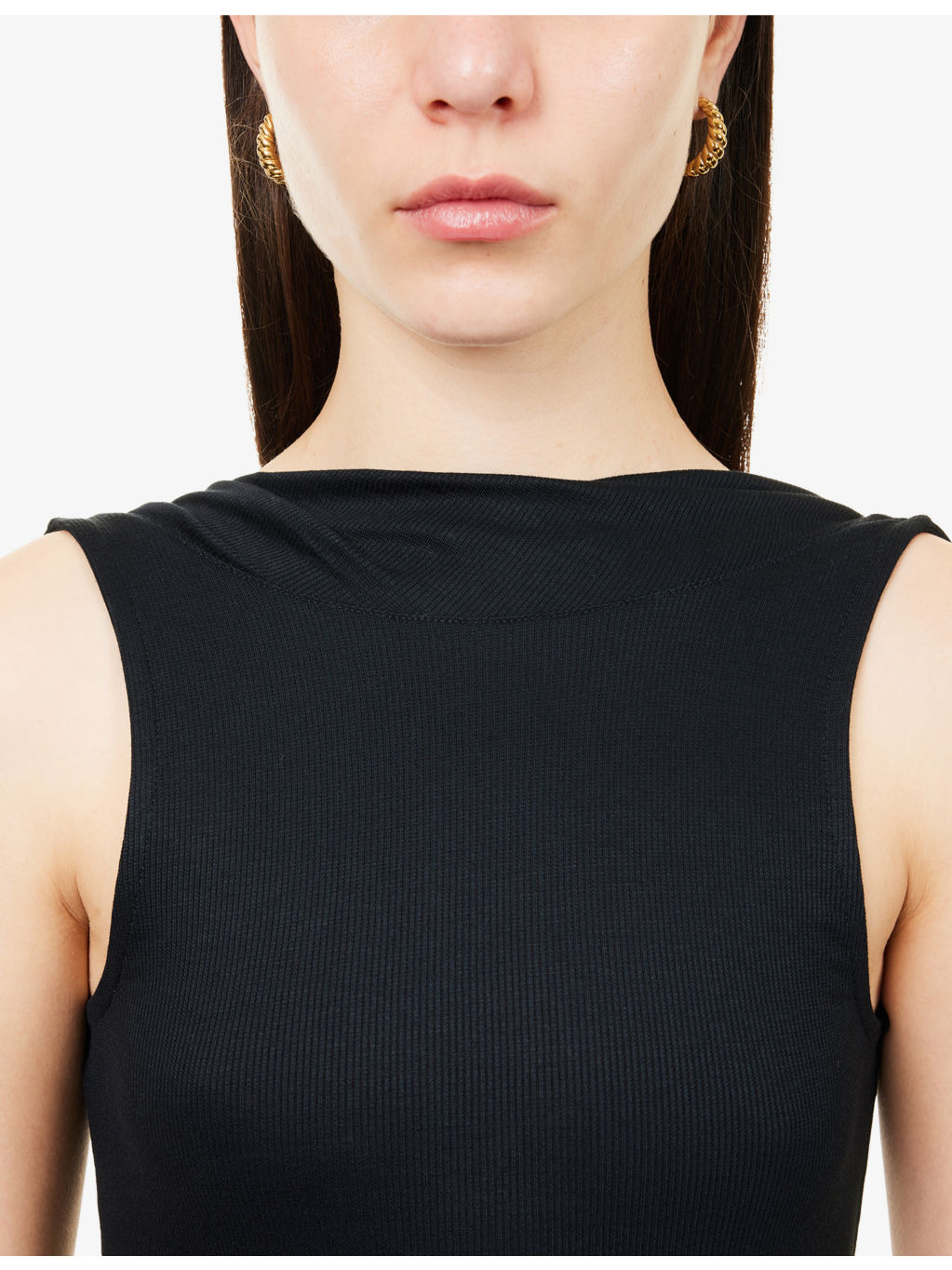 Lisbeth Scoop-Neck Stretch-Woven Maxi Dress - 5