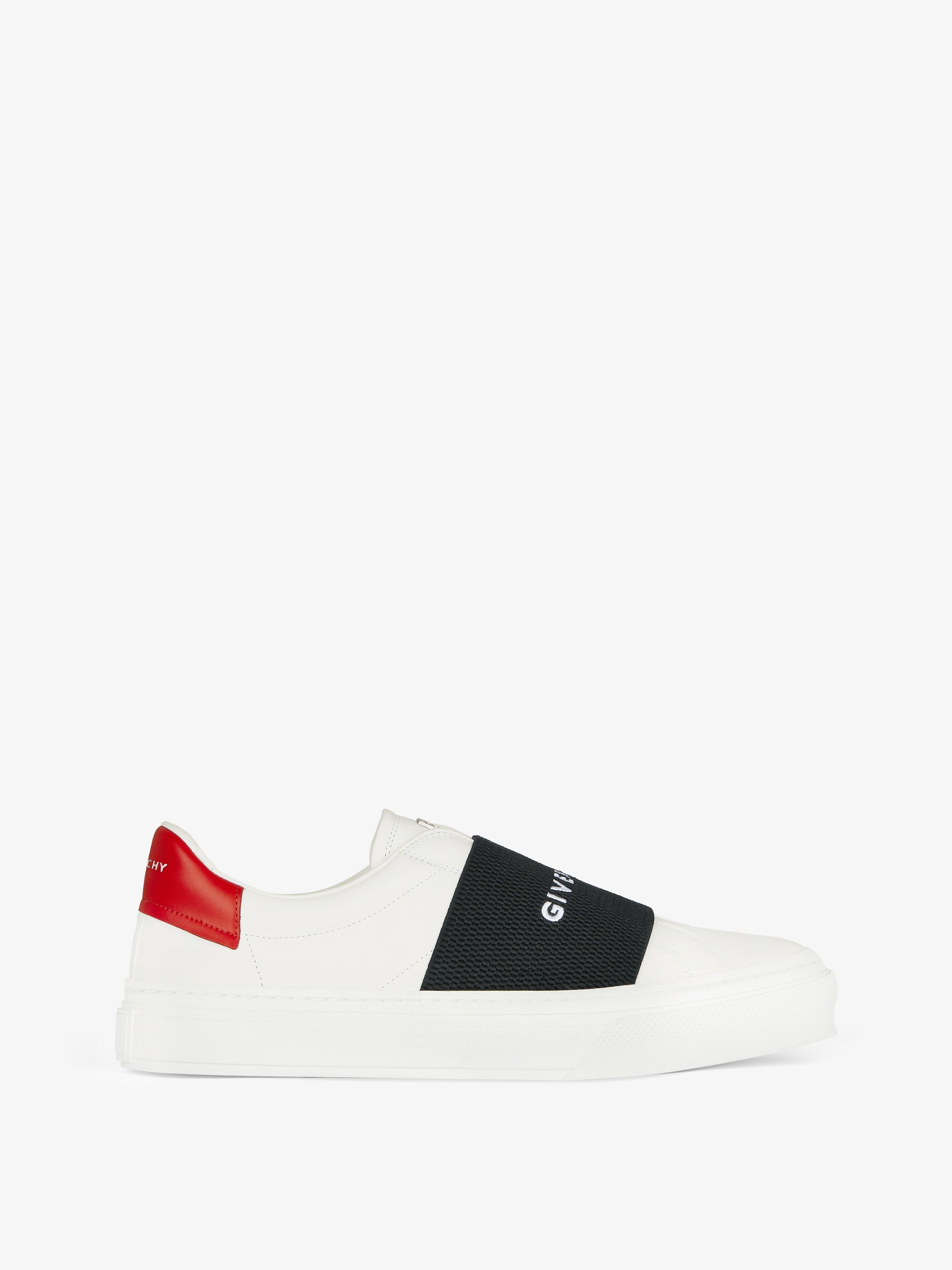CITY SPORT SNEAKERS IN LEATHER WITH GIVENCHY STRAP - 1