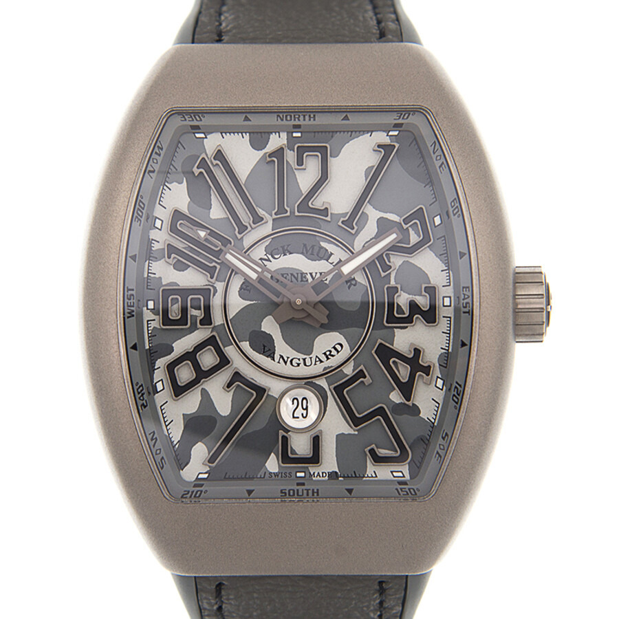 Pre-owned Franck Muller Vanguard Grey Camo Dial Men's Watch V 45 SC DT CAMOU (TT.MC.TT) - 2