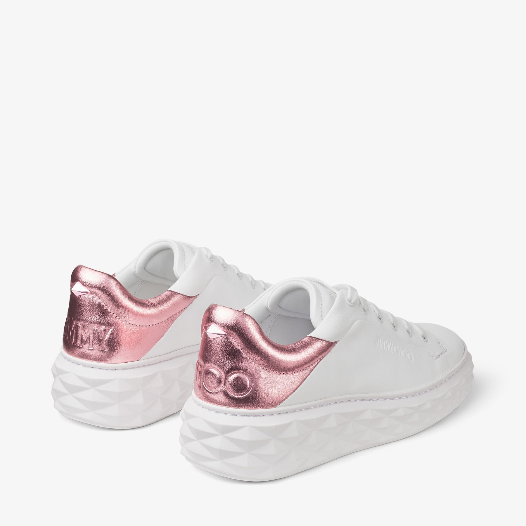 Diamond Maxi/F II
White Nappa Leather Trainers - 6