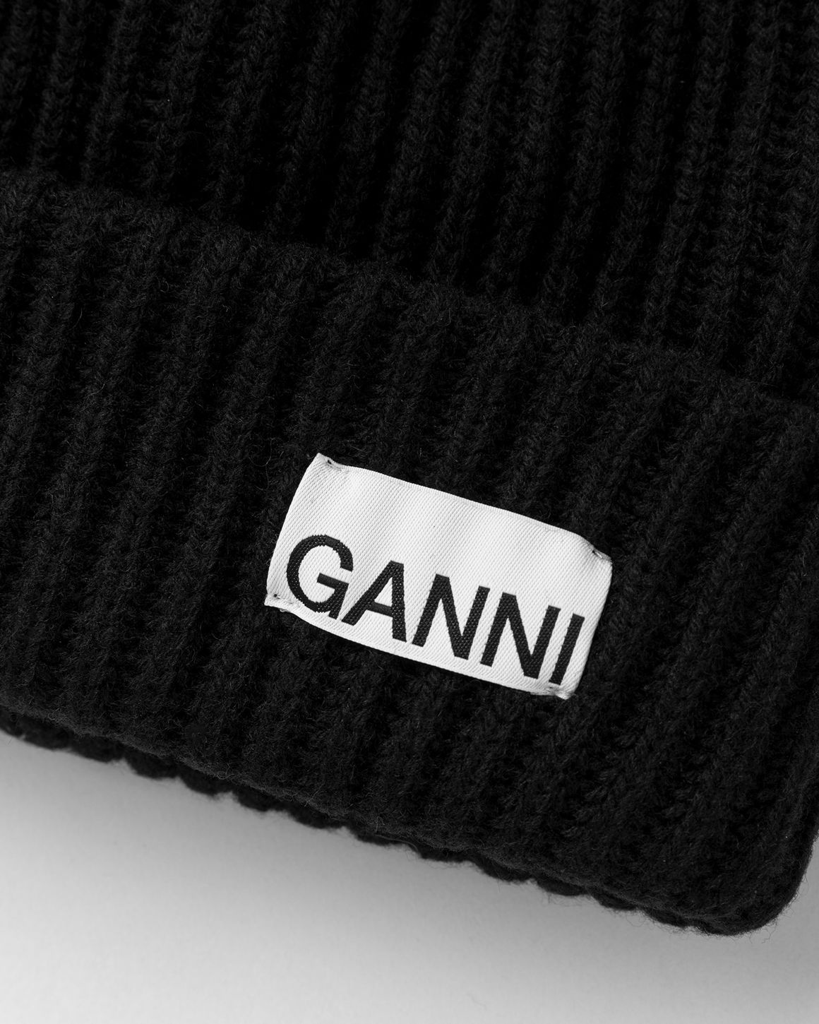 GANNI Structured Rib Beanie | REVERSIBLE
