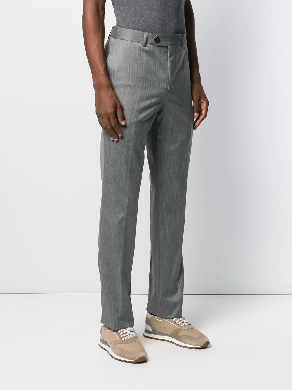 herringbone trousers - 3