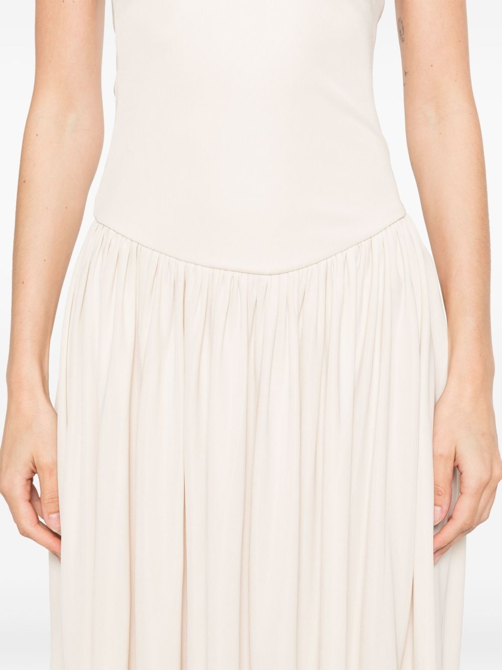 strapless midi dress - 5