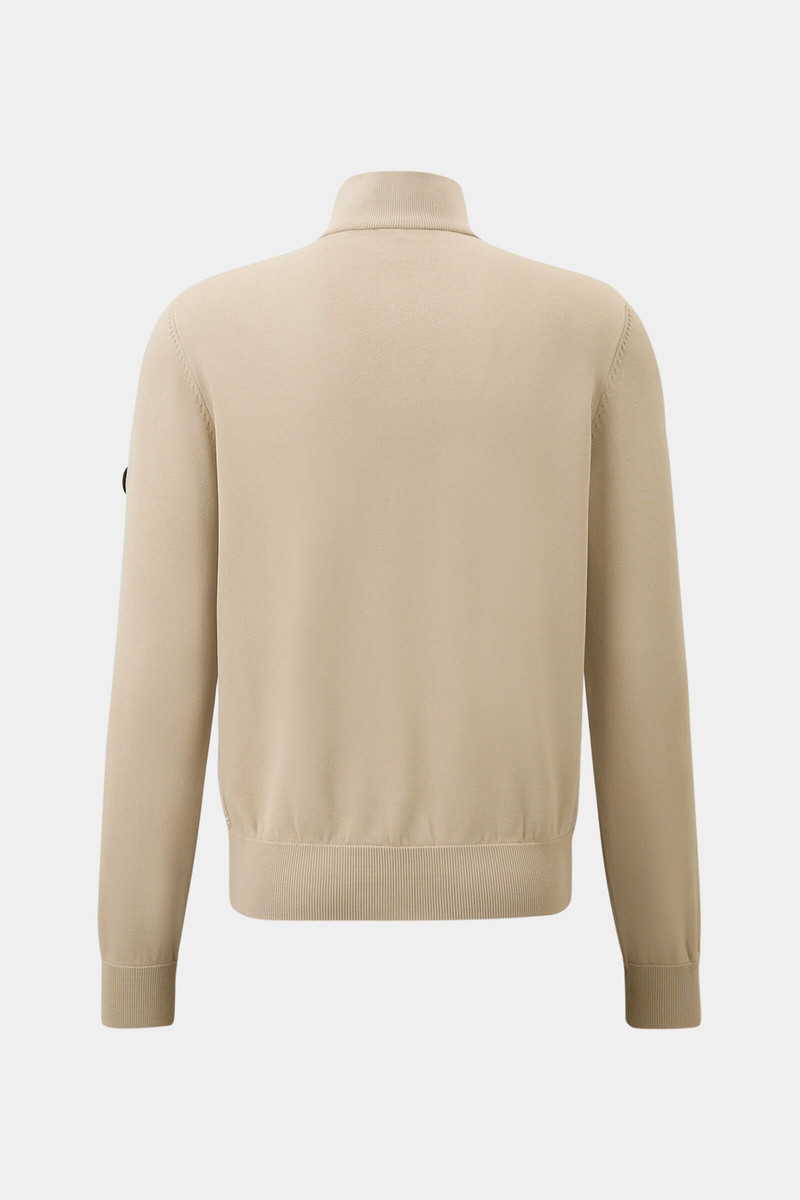 Zisco hybrid knit jacket in Sand 7