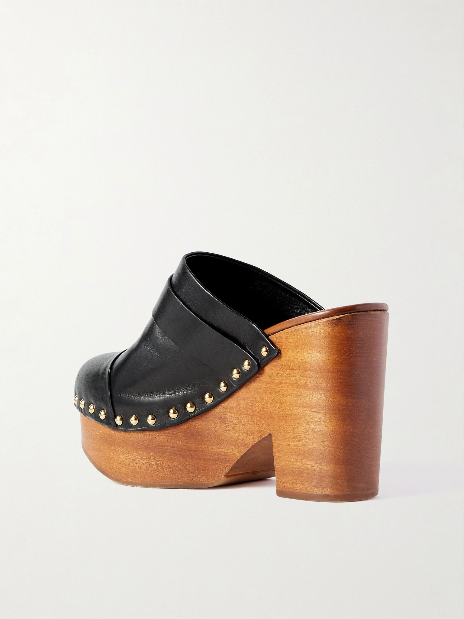 Jeanette studded platform clogs Black - 3