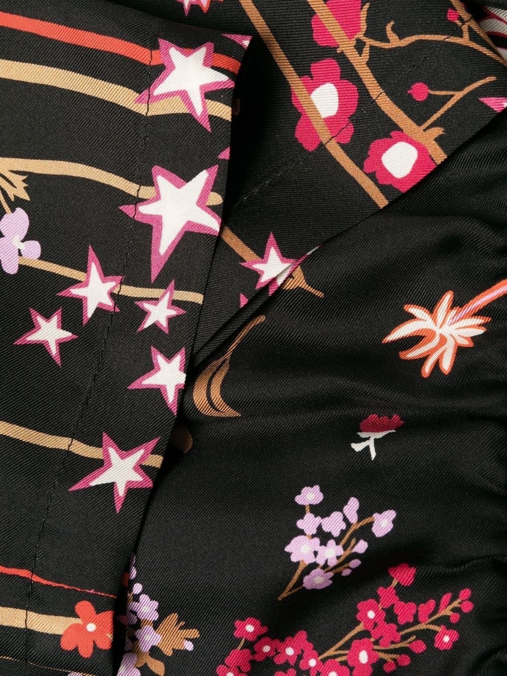 star-print silk trousers - 7