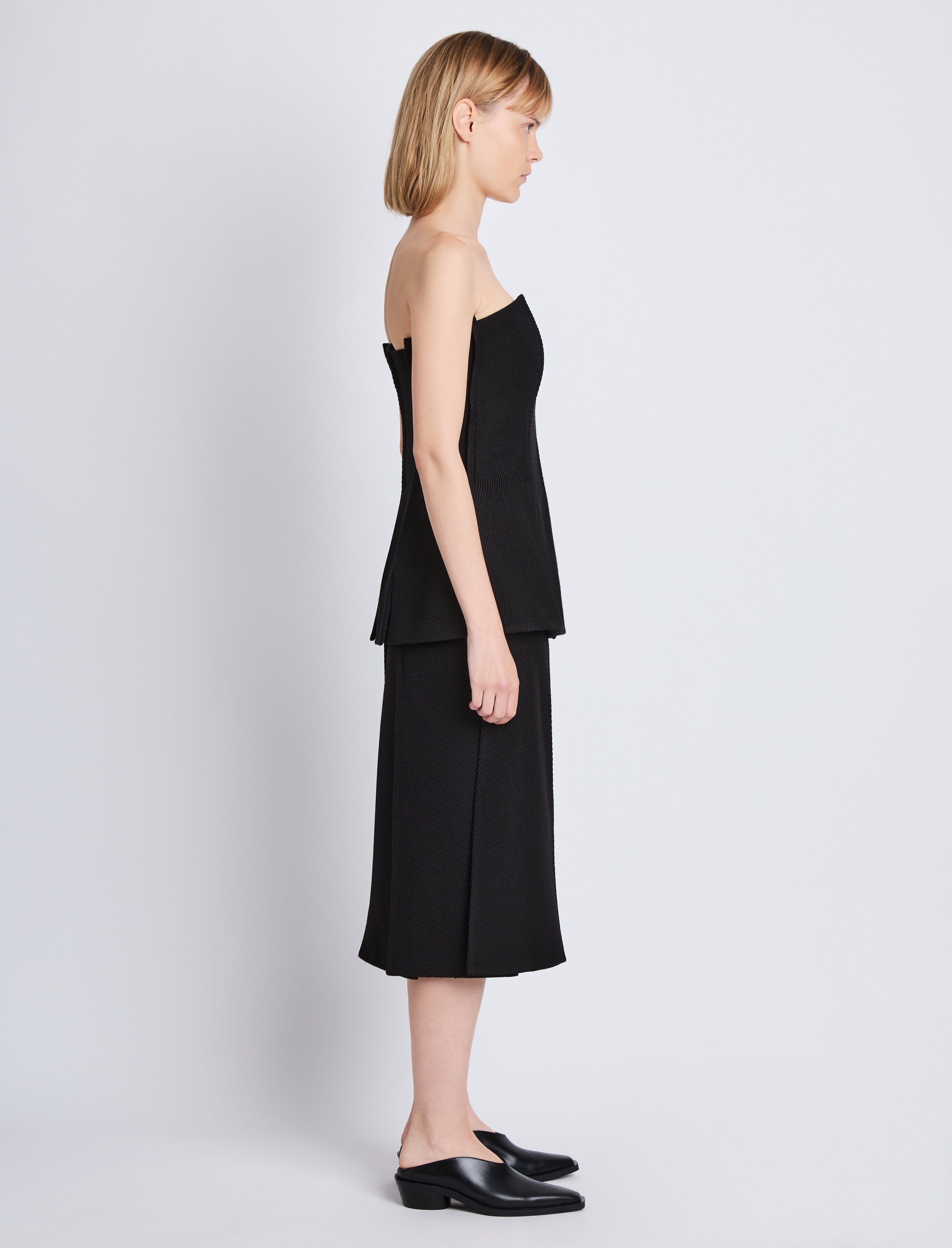 Diane Skirt in Wool Twill - 3