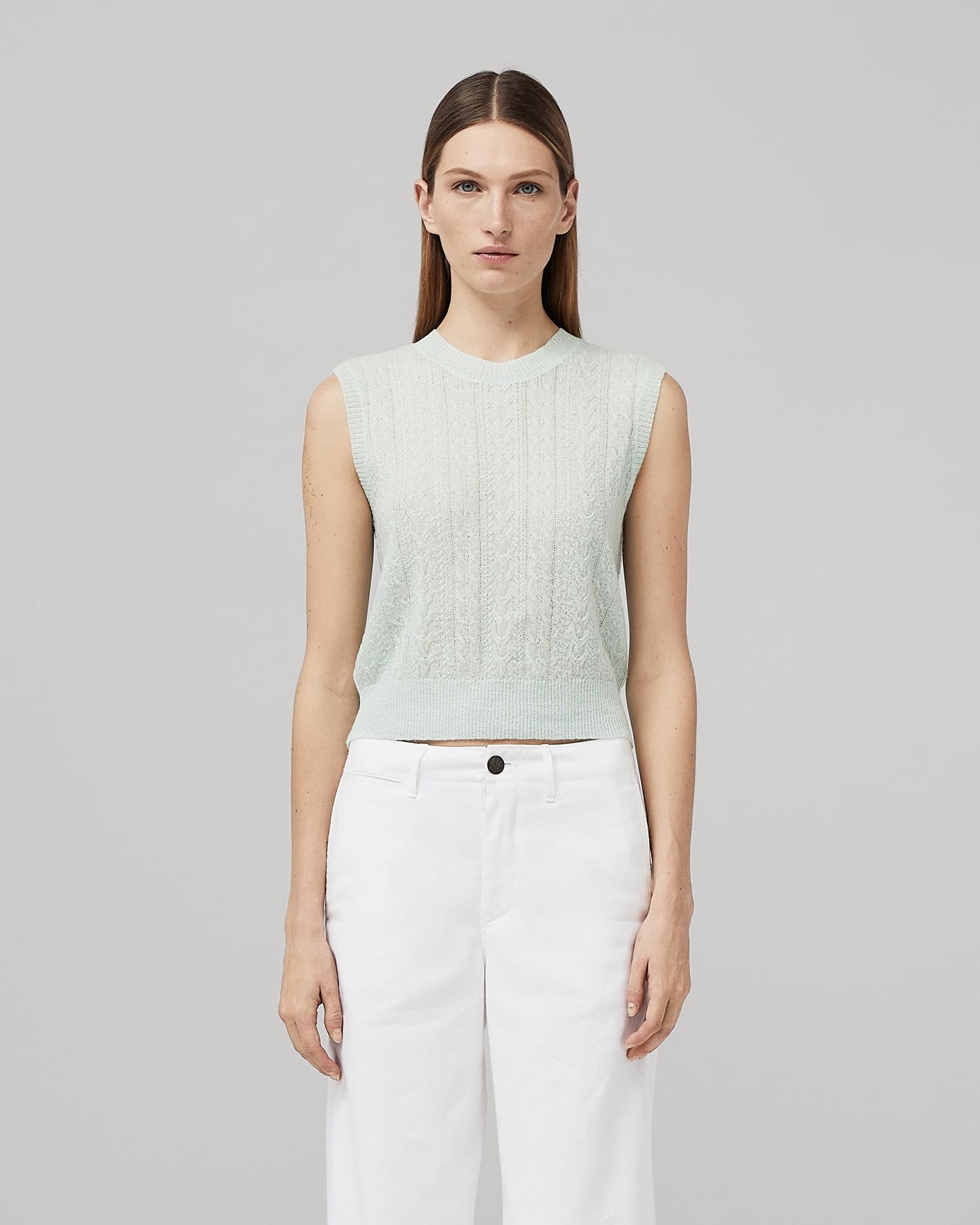 Kyle Cable Wool Vest
Slim Fit Top - 6
