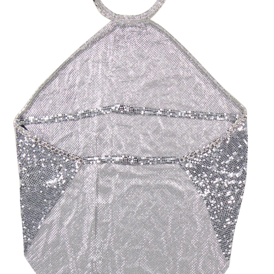 Rabanne Silver Metallic Sequins Halterneck Top - 7