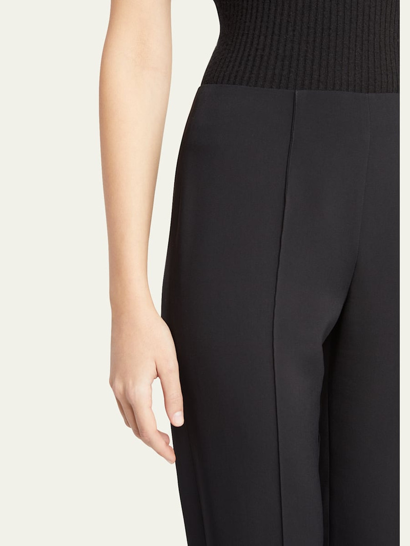 GIORGIO ARMANI Pintuck Slim-Leg Cady Trousers outlook