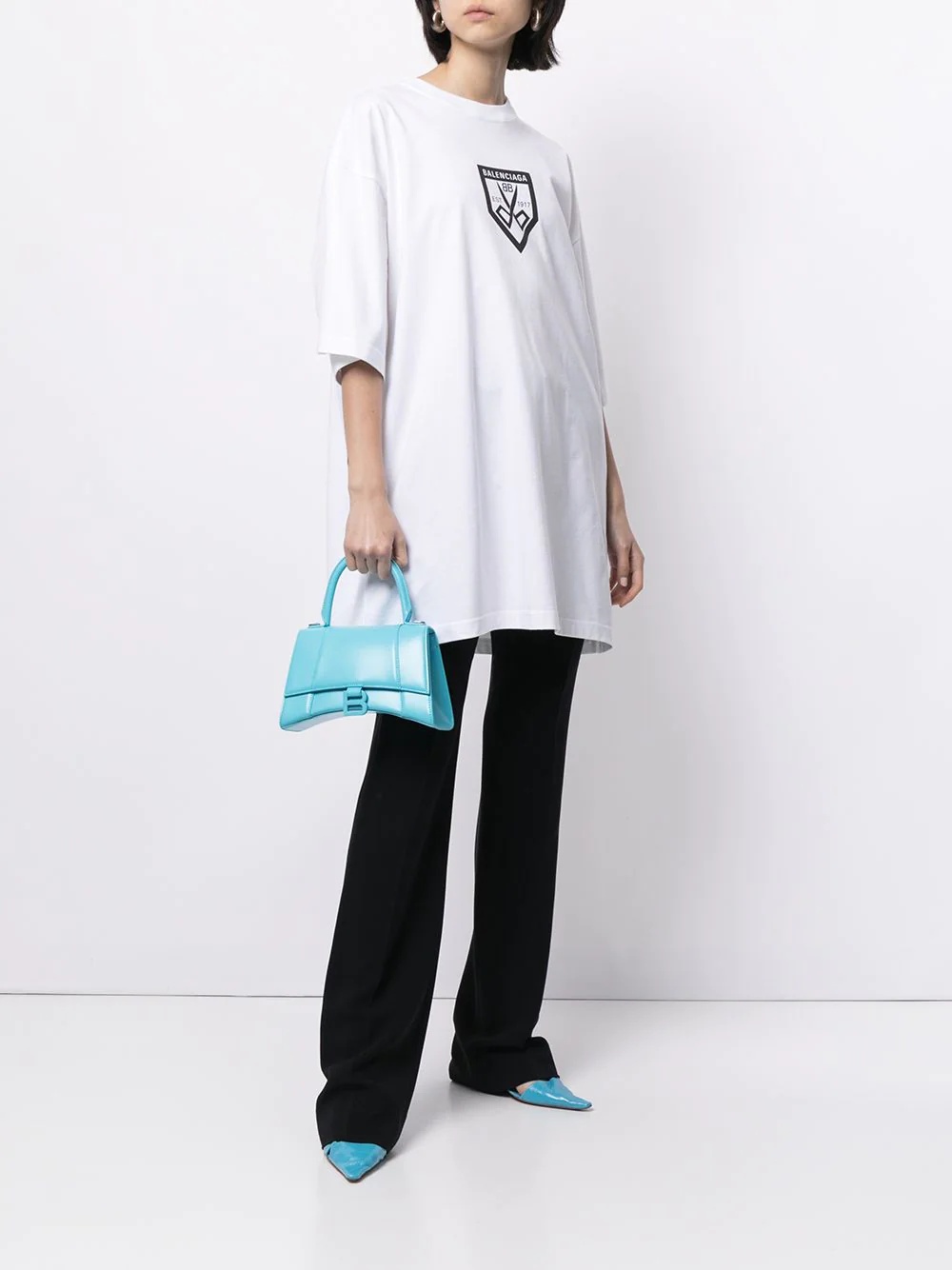 logo-print oversized T-shirt - 3