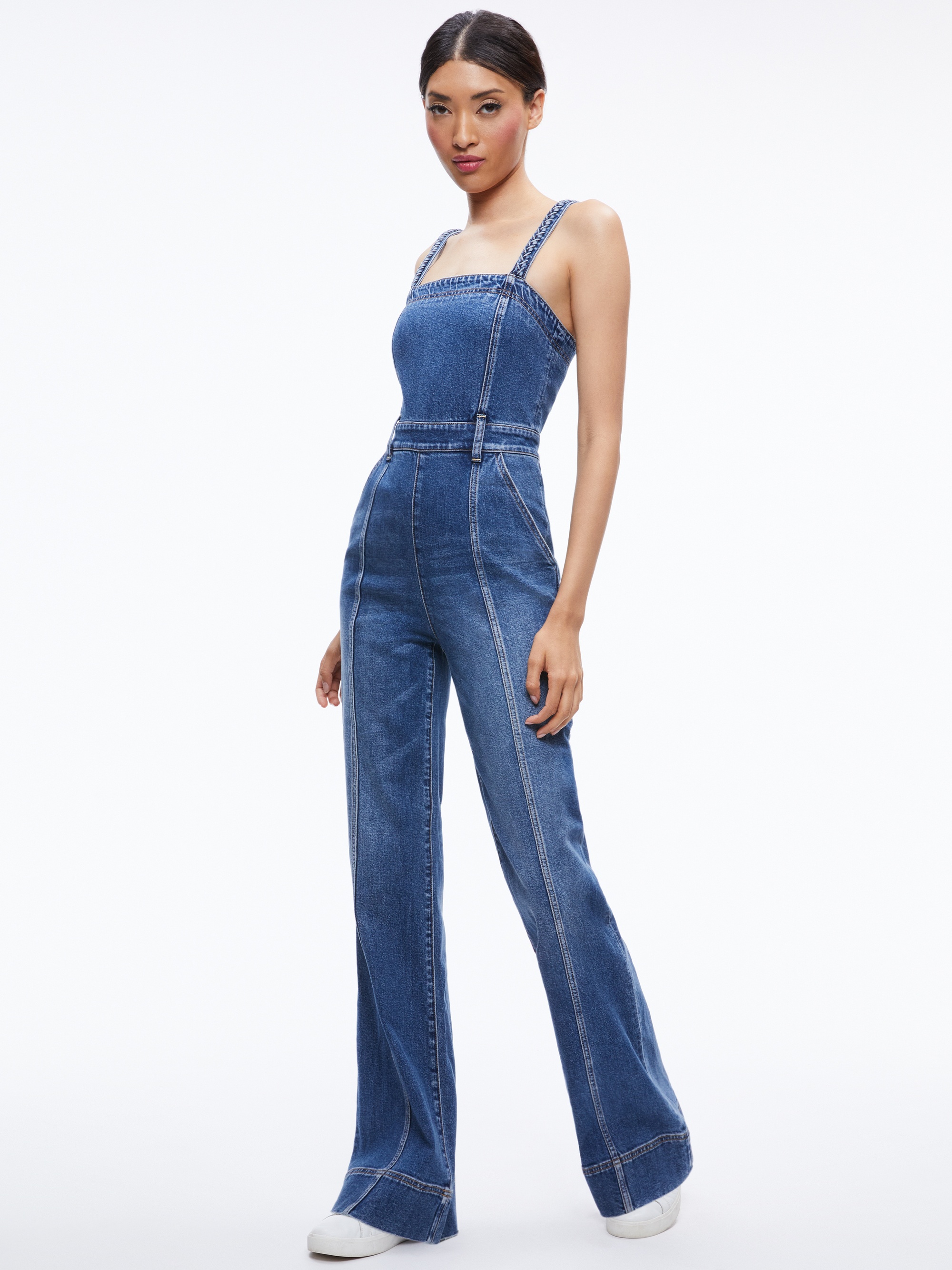 MELODY BRAIDED STRAP DENIM JUMPSUIT - 6