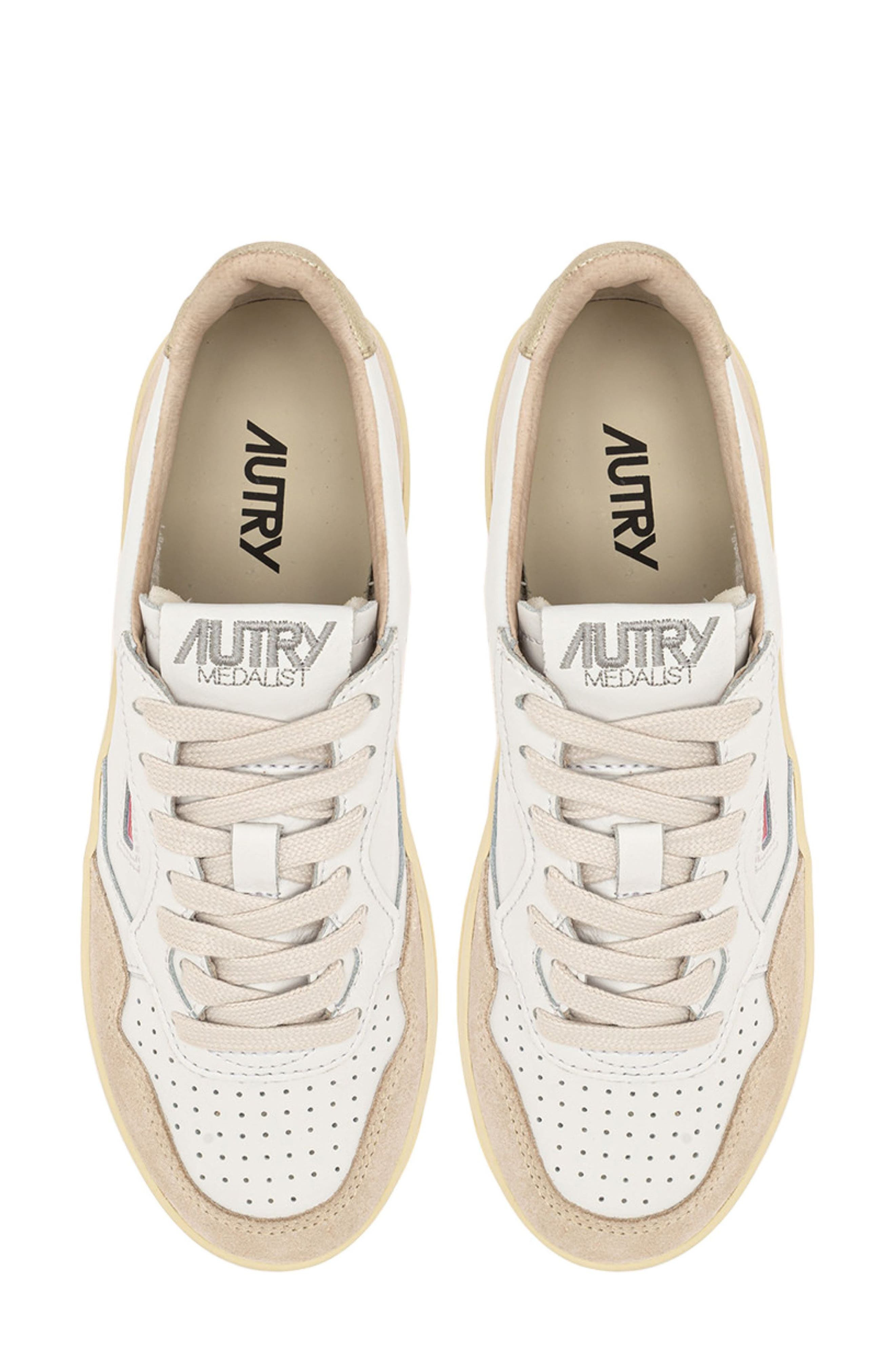 AUTRY Platform Sneaker in White Suede at Nordstrom - 4