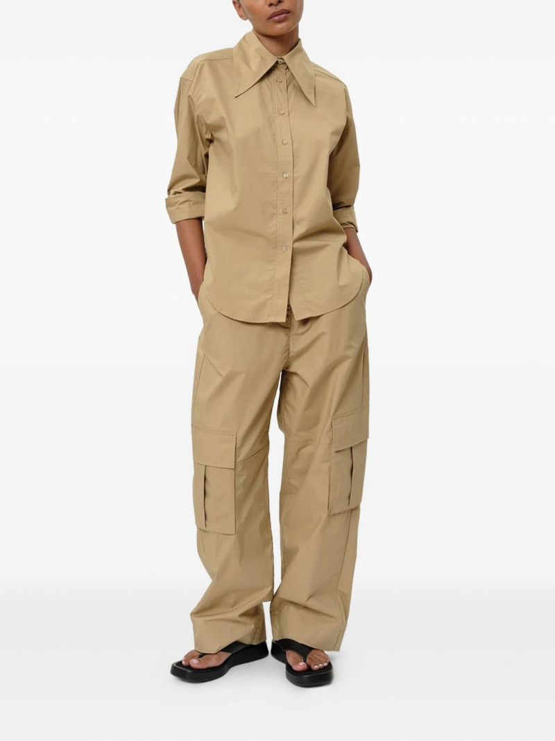 HERSKIND oversized collar button-up shirt outlook