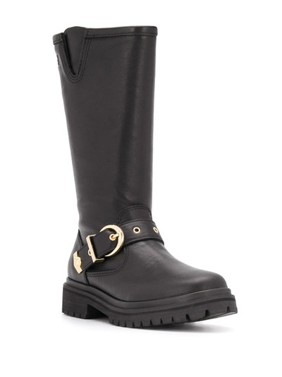 VERSACE JEANS COUTURE buckle strap boots outlook