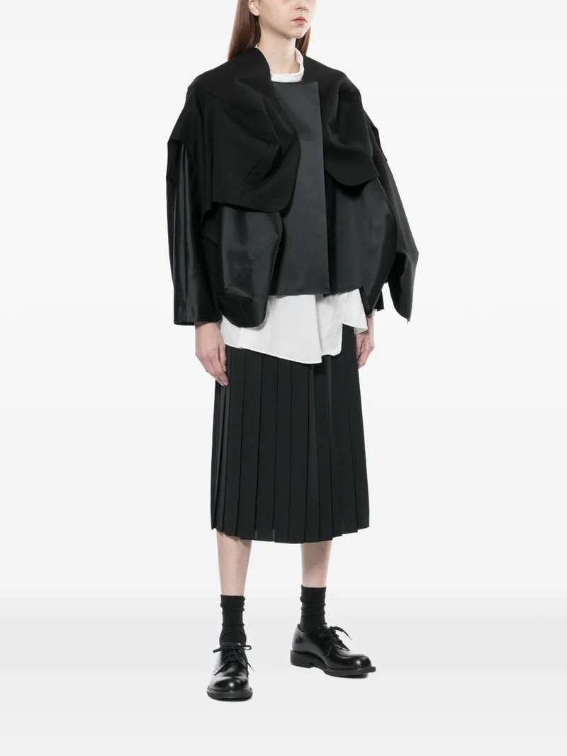 Comme Des Garçons Polyester Satin x Wool Doeskin Jacket outlook