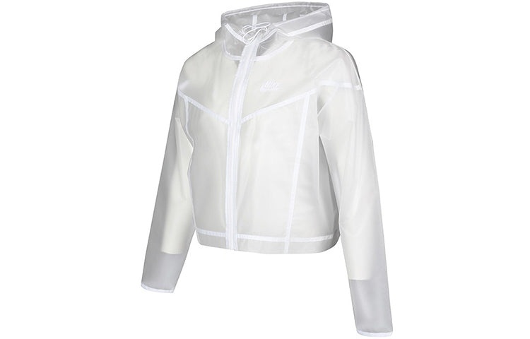 (WMNS) Nike Sportswear Windrunner Jacket 'Transparent White' CU6579-975 - 3