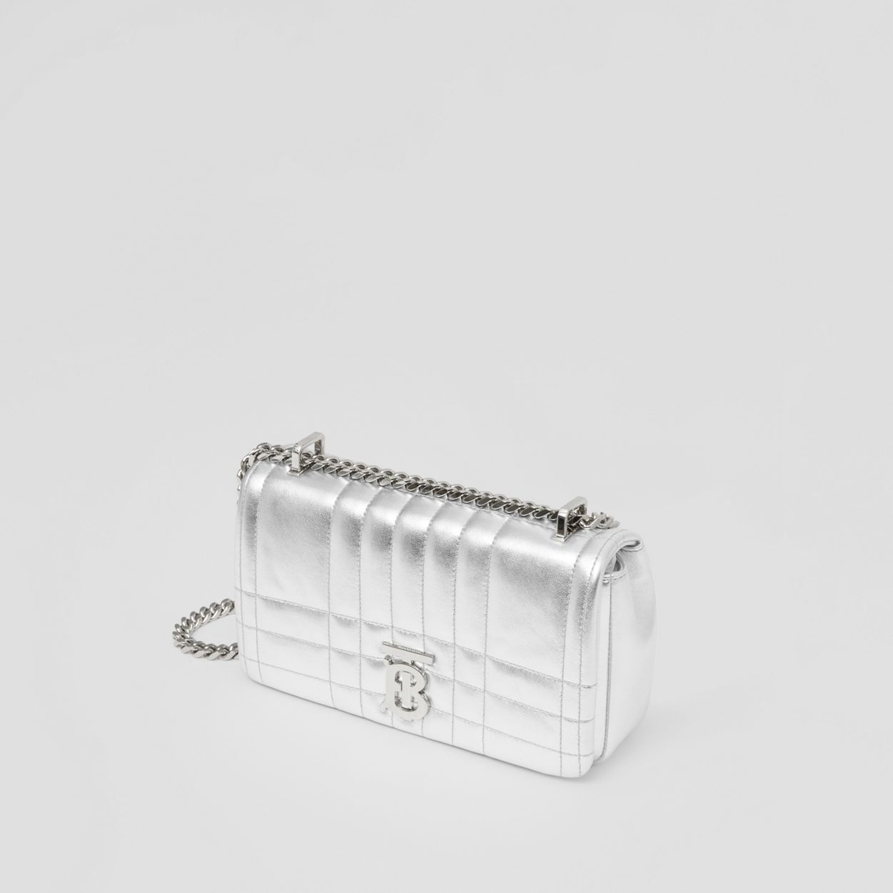 Quilted Metallic Leather Small Lola Bag - 4