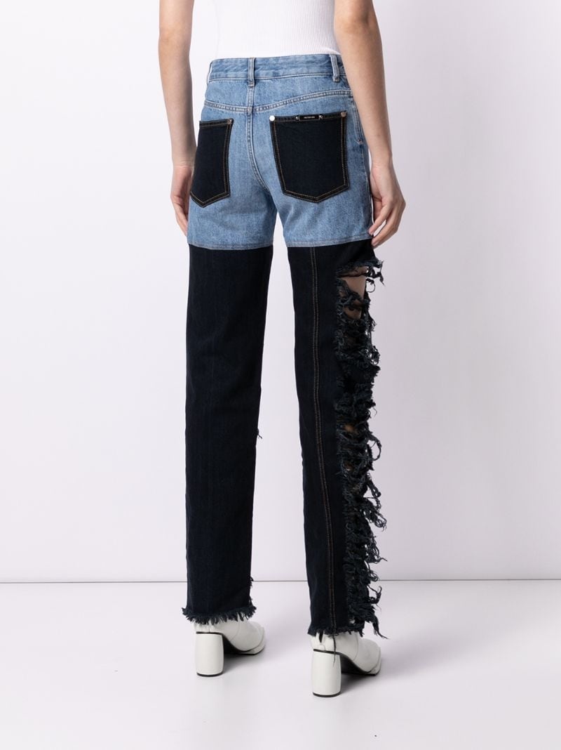 Combo high-rise straight jeans - 4