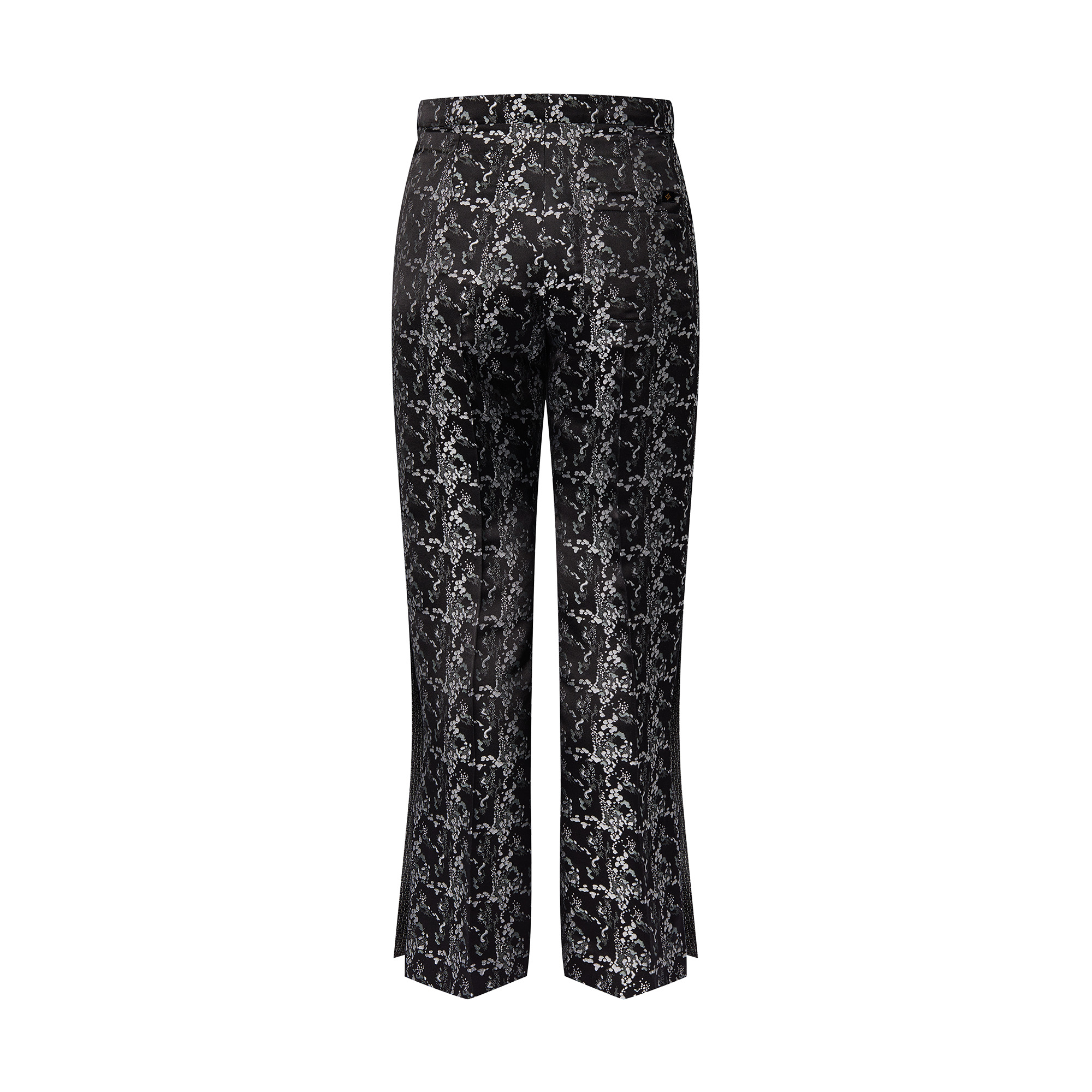 Abstract Jacquard Flared Pants - 3