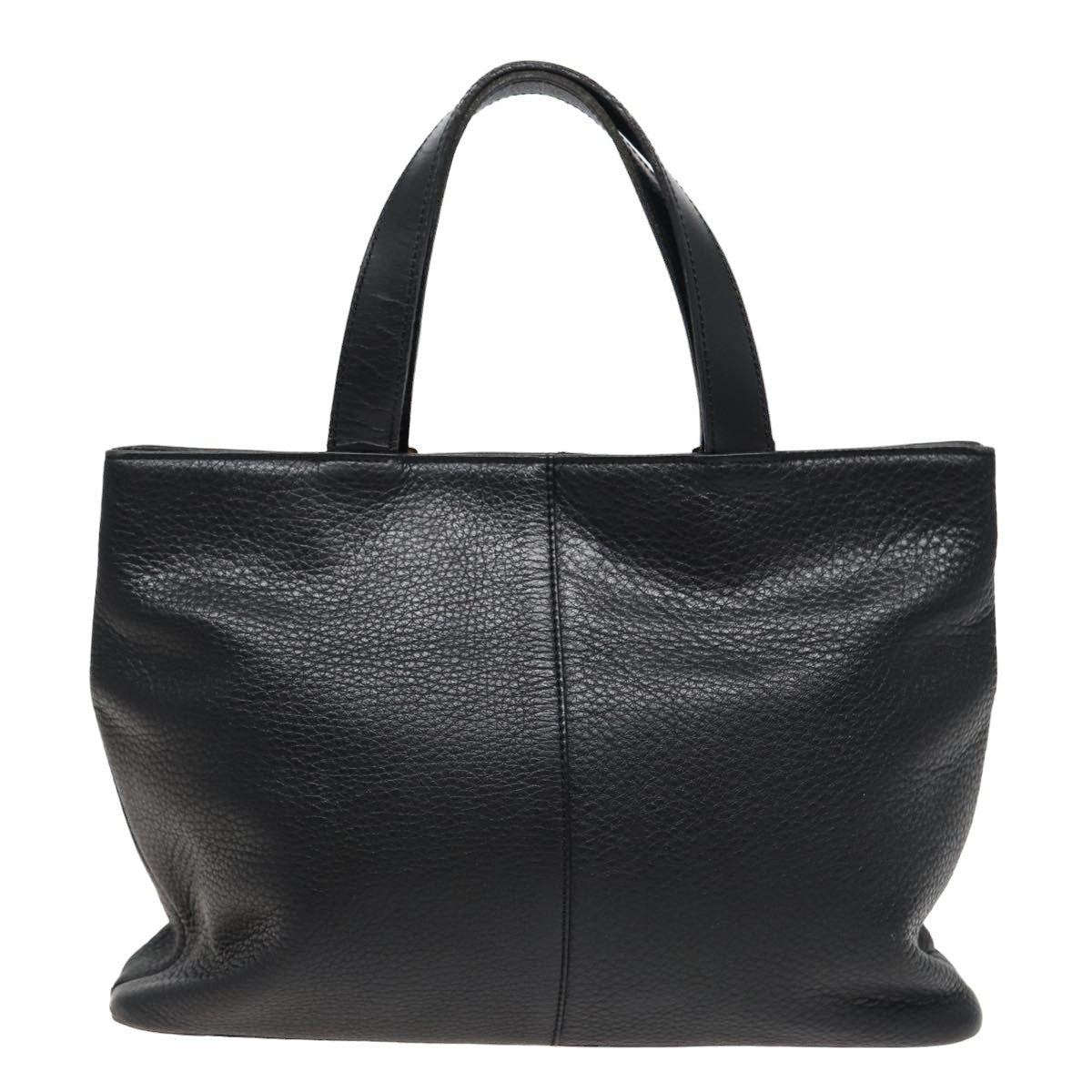 Burberry Hand Bag Leather Black - 2