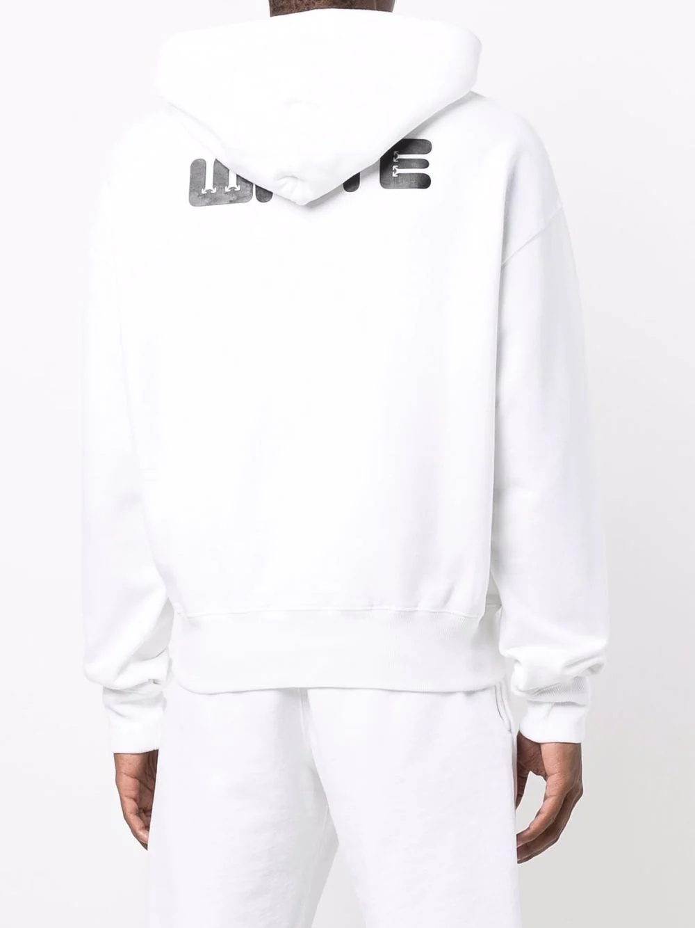 logo-print drawstring hoodie - 4