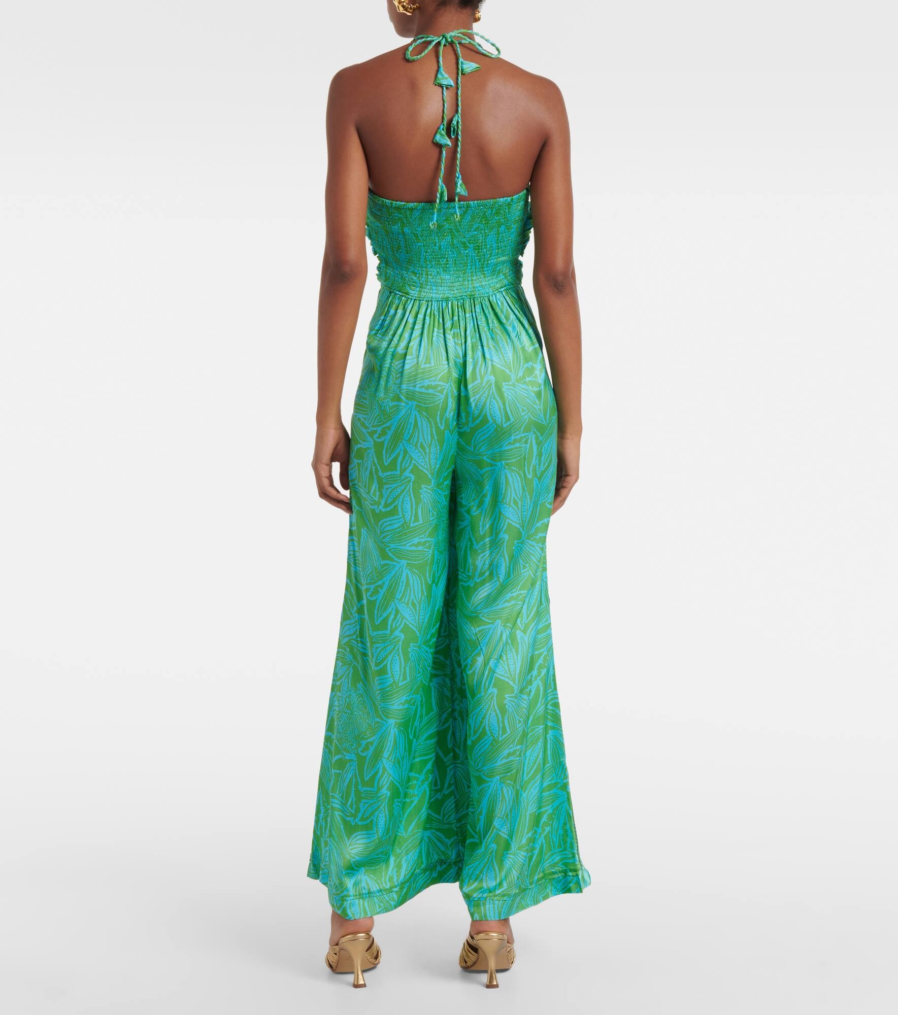 Claudia printed halterneck jumpsuit - 3