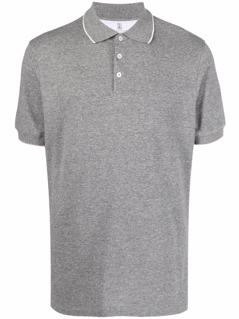 short-sleeved polo shirt - 1