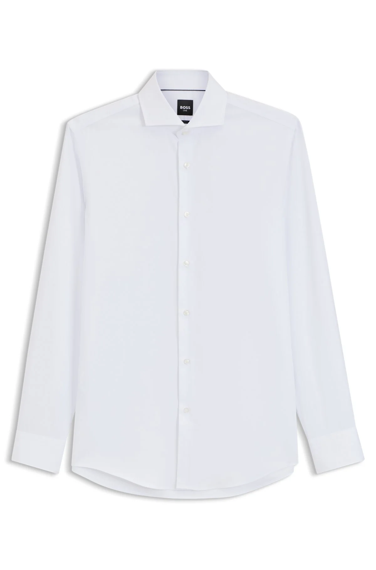 SLIM-FIT SHIRT CRAFTED FROM A WRINKLE-RESISTANT COTTON BLEND - 1
