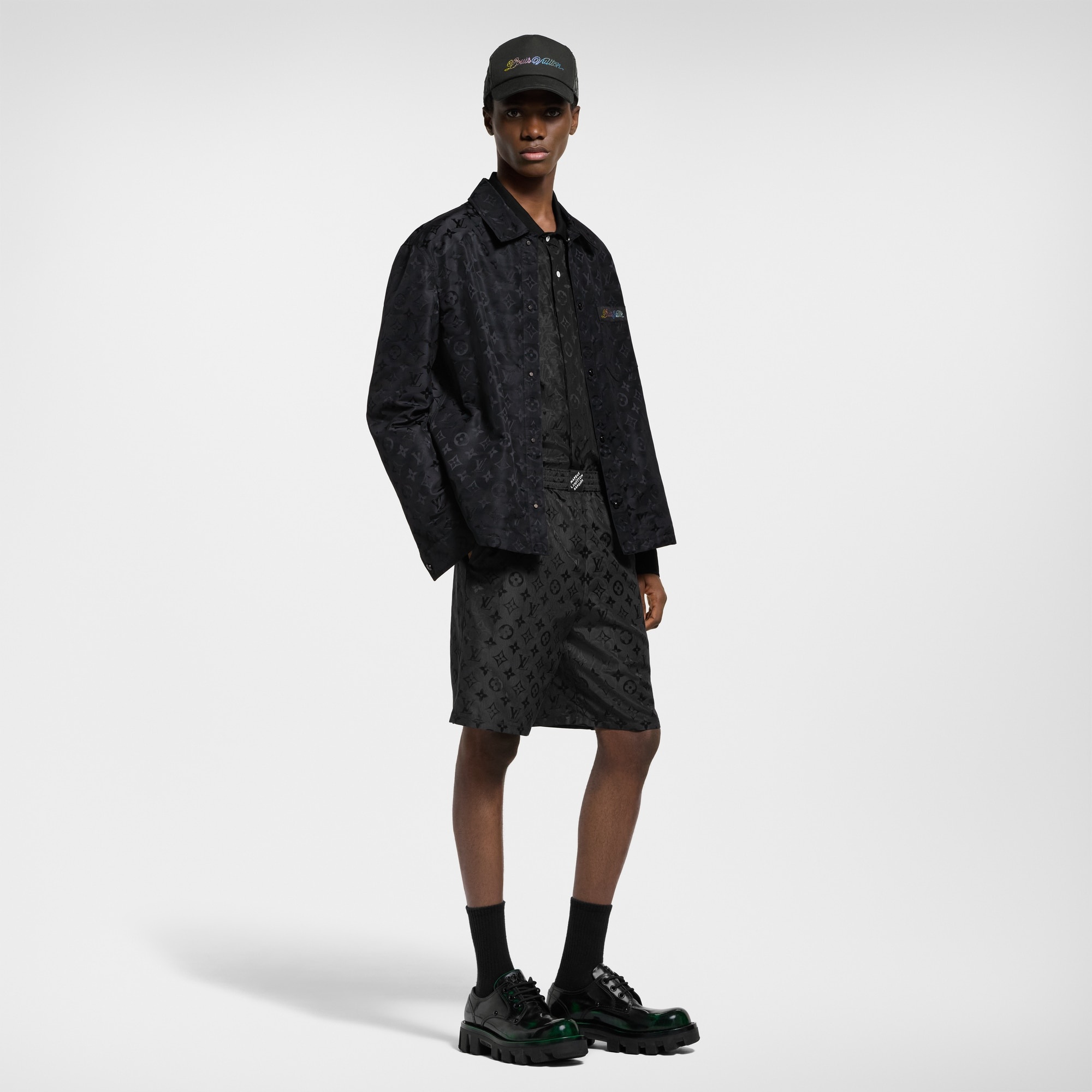 Monogram Moire Jacquard Silk Overshirt - 4