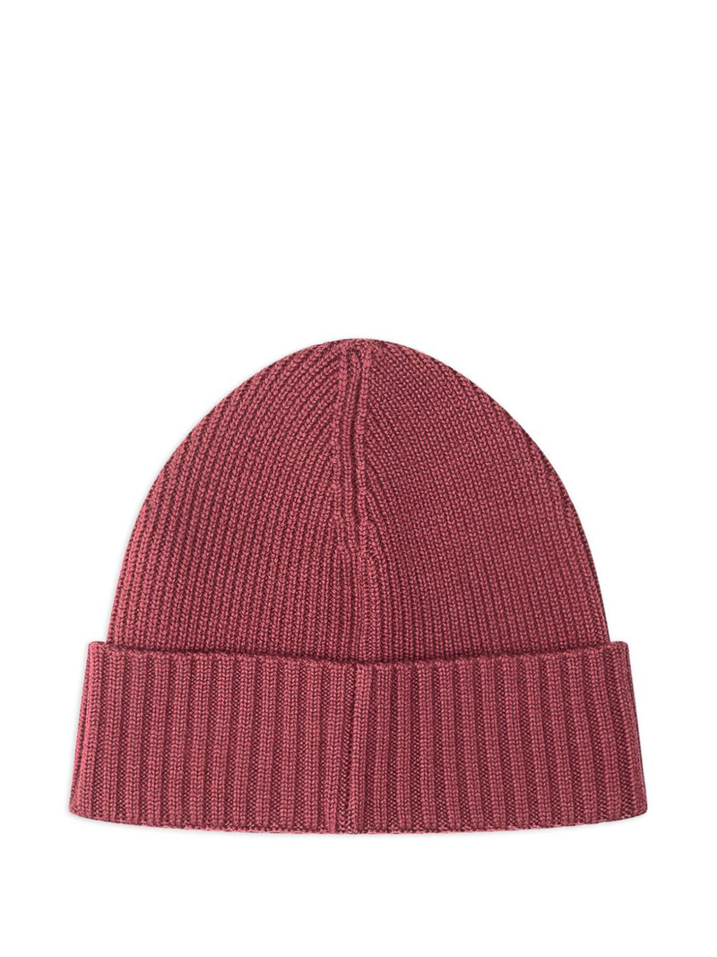BOSS ribbed beanie hat outlook