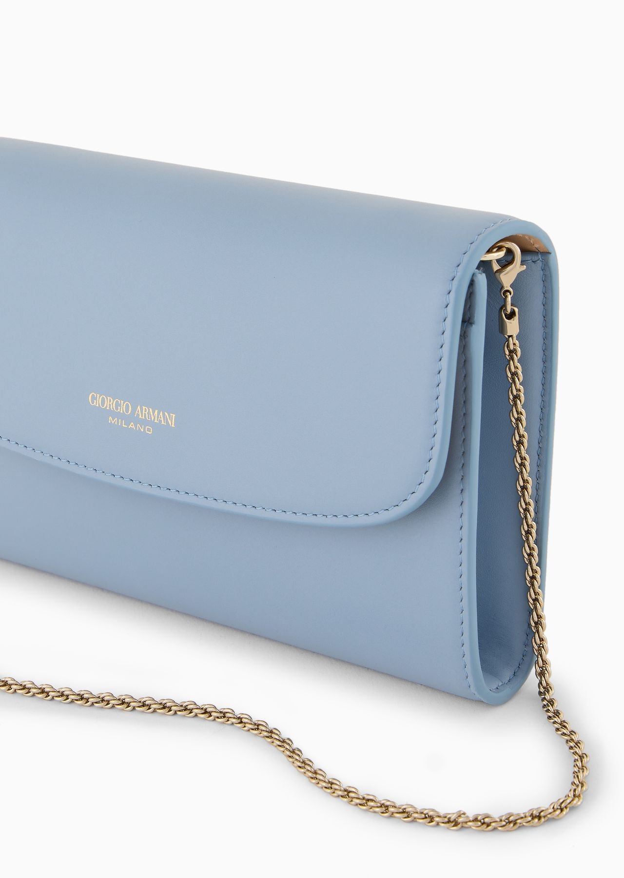 Glossy leather la Prima clutch bag - 8