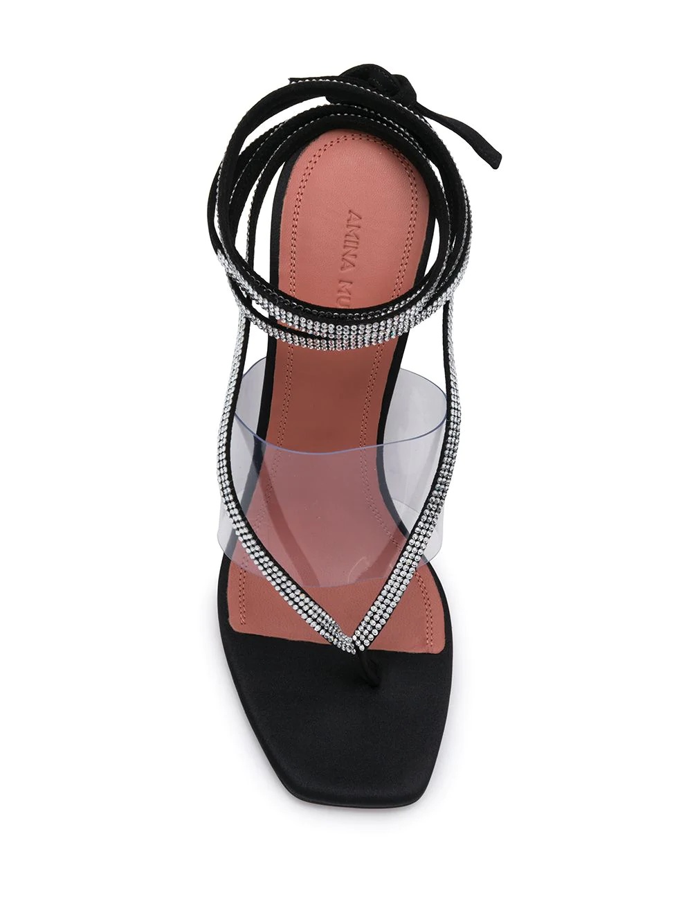 crystal ankle sandals - 4