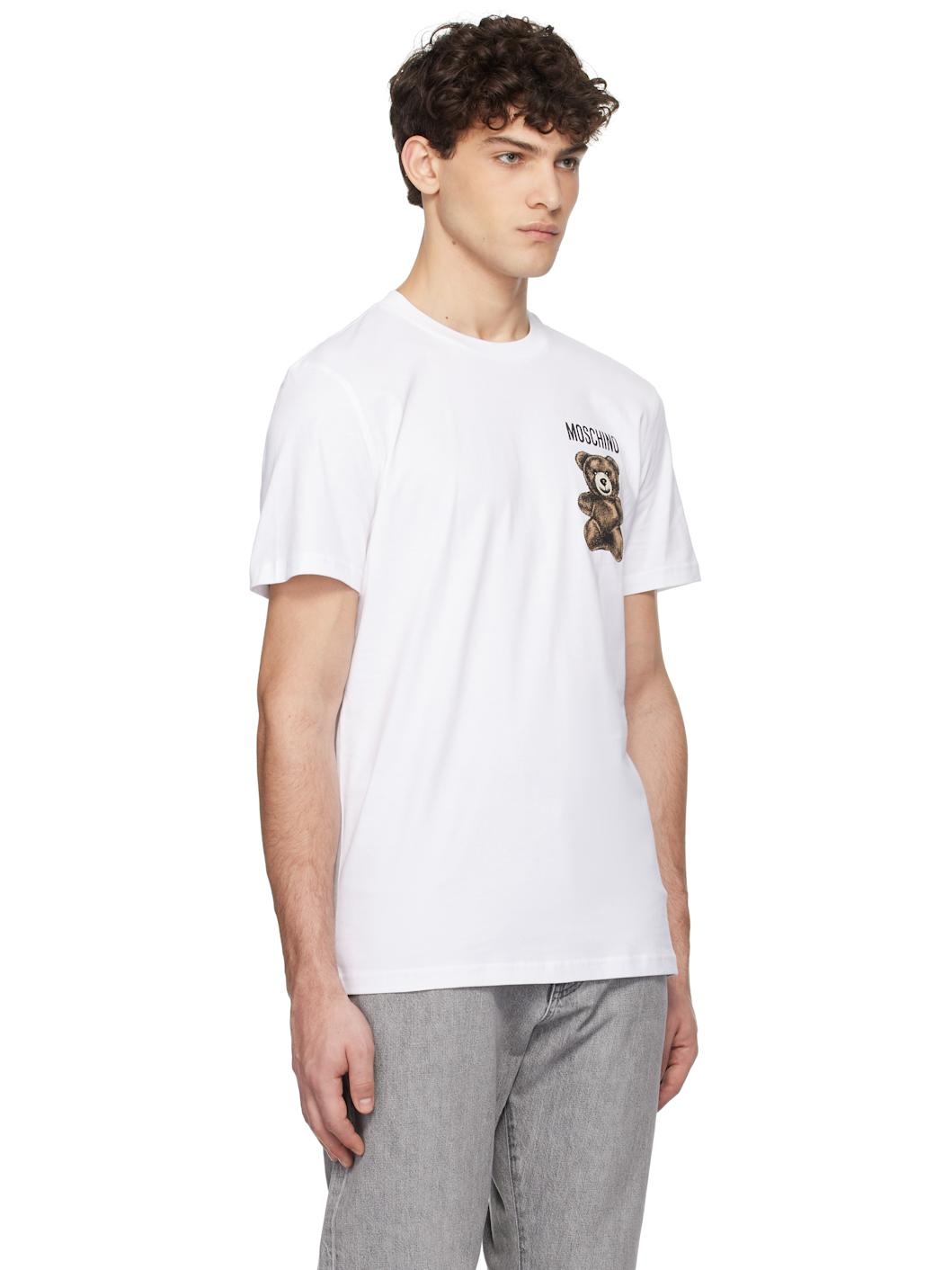 White Little Teddy Bear T-shirt - 2
