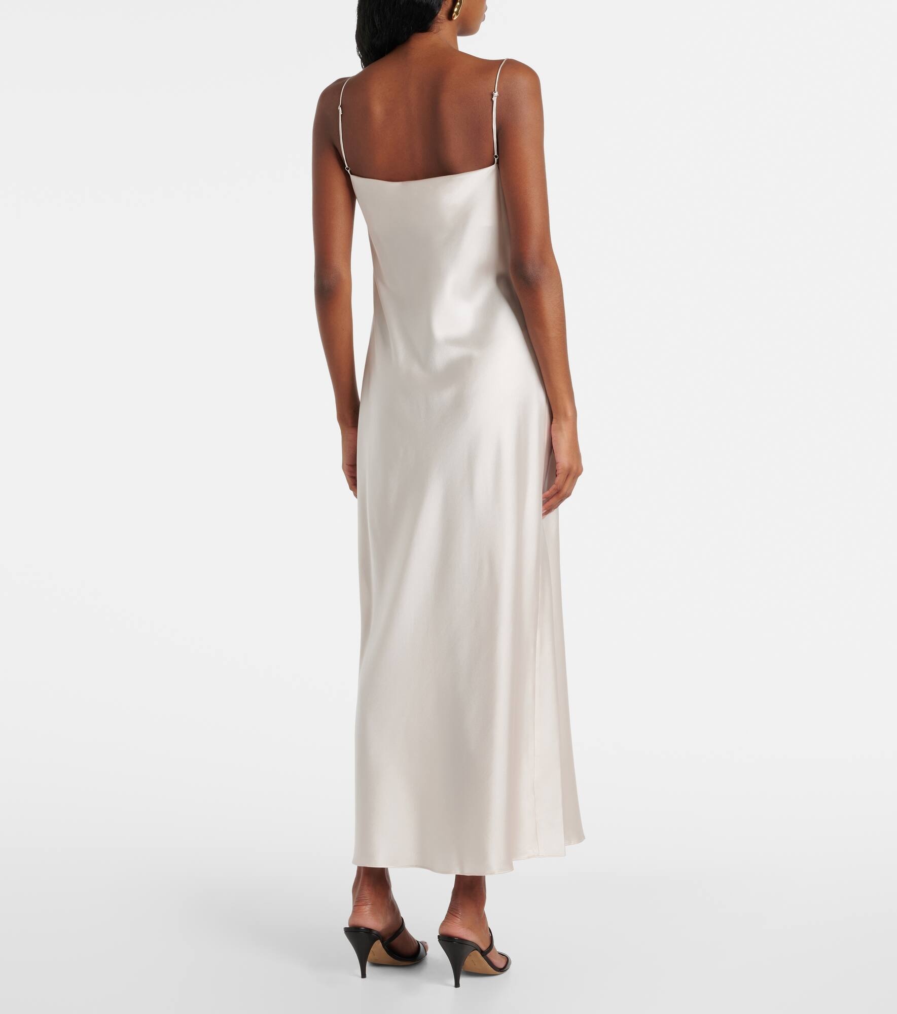 Sense Of Shine draped silk-blend slip dress - 3