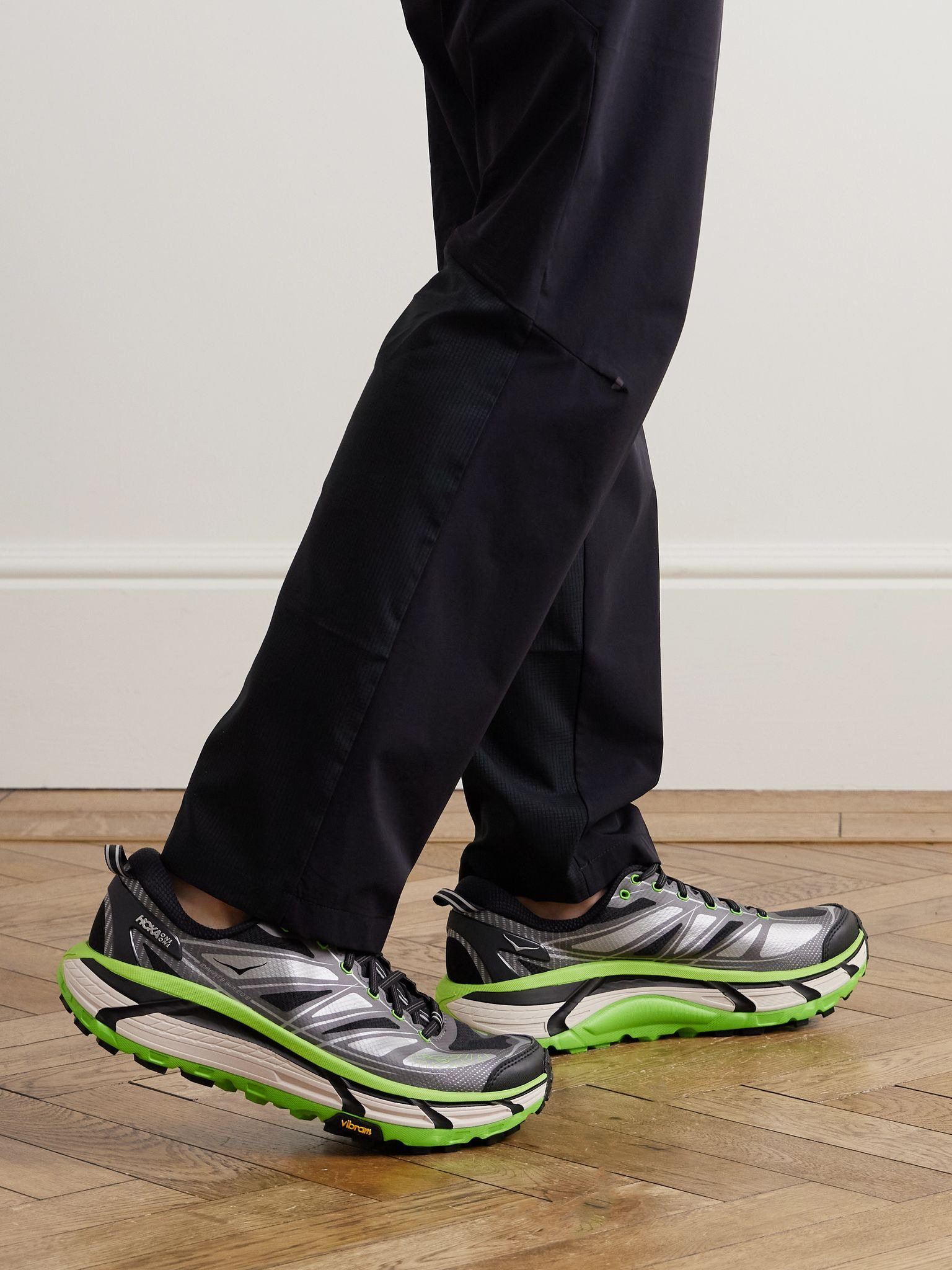 Mafate Speed 2 Rubber and Mesh Running Sneakers Green - 2