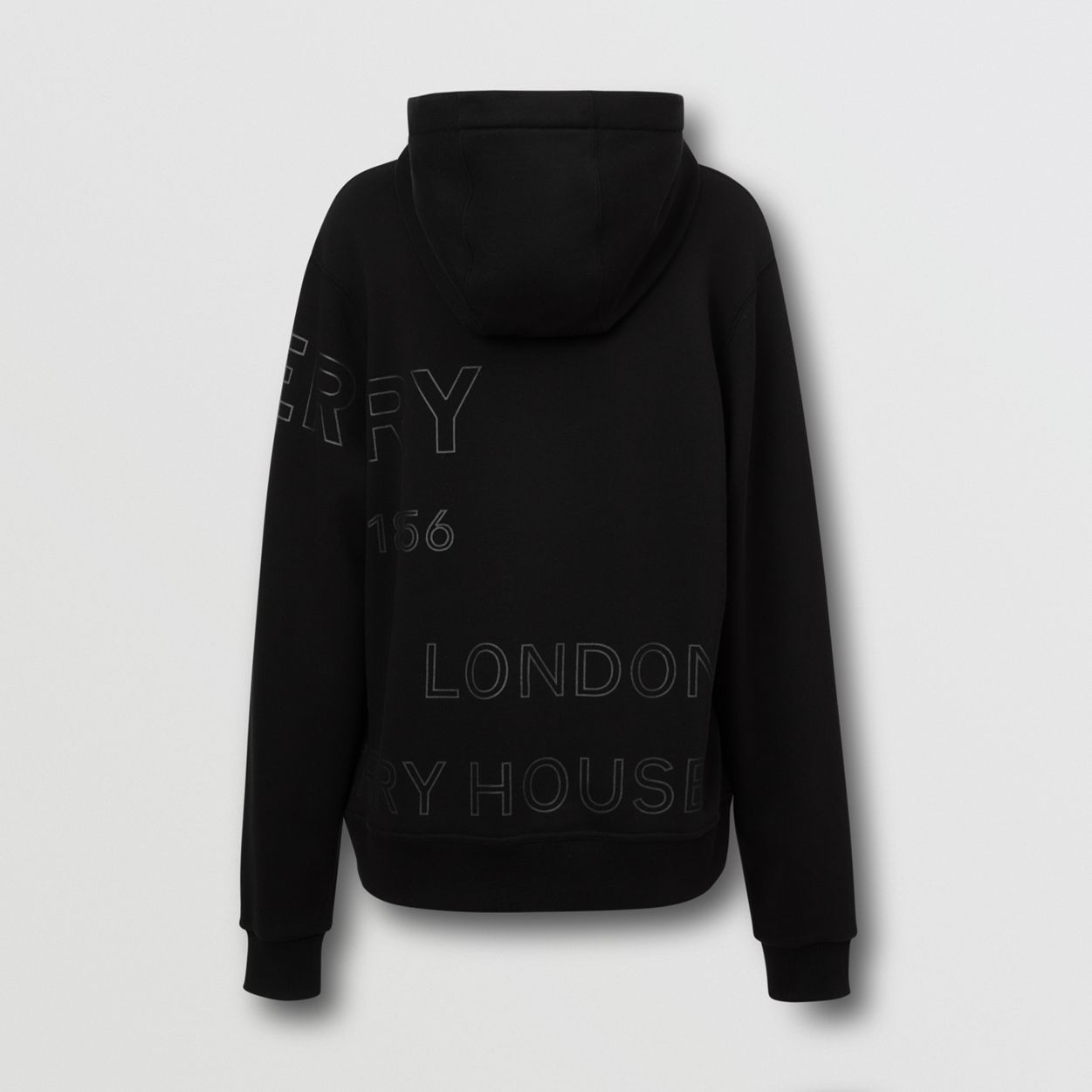 Horseferry Print Cotton Oversized Hoodie - 7