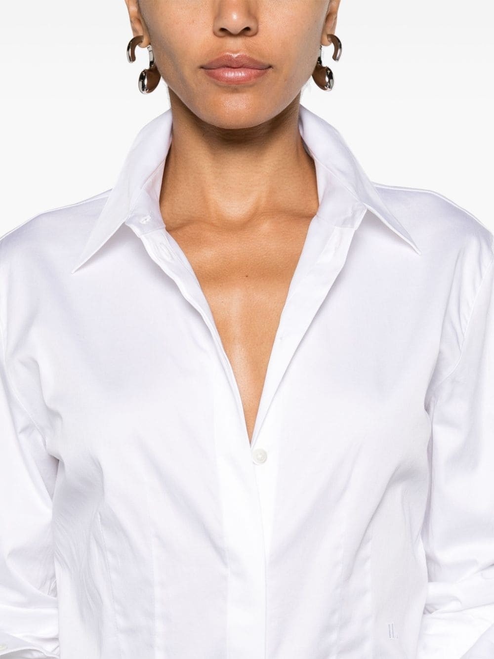 classic-collar poplin shirt - 5