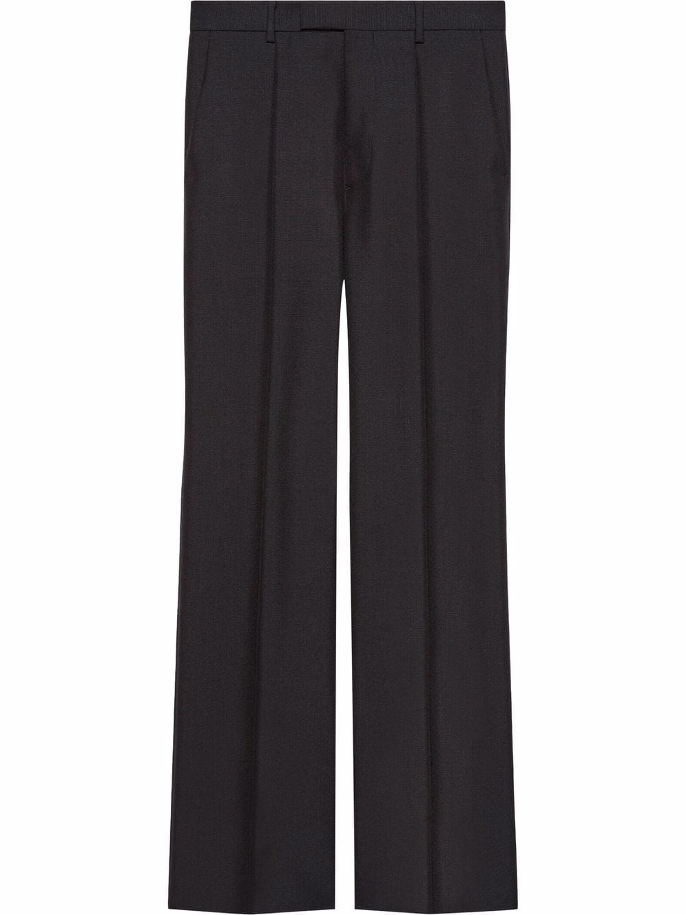 straight-leg mohair trousers - 1