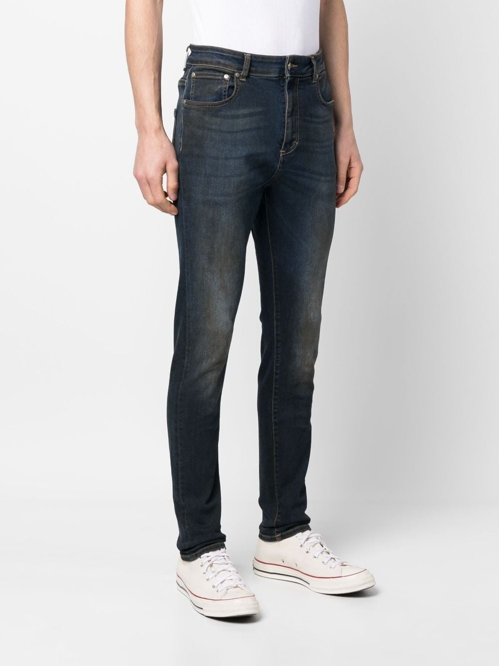 faded-effect skinny jeans - 3