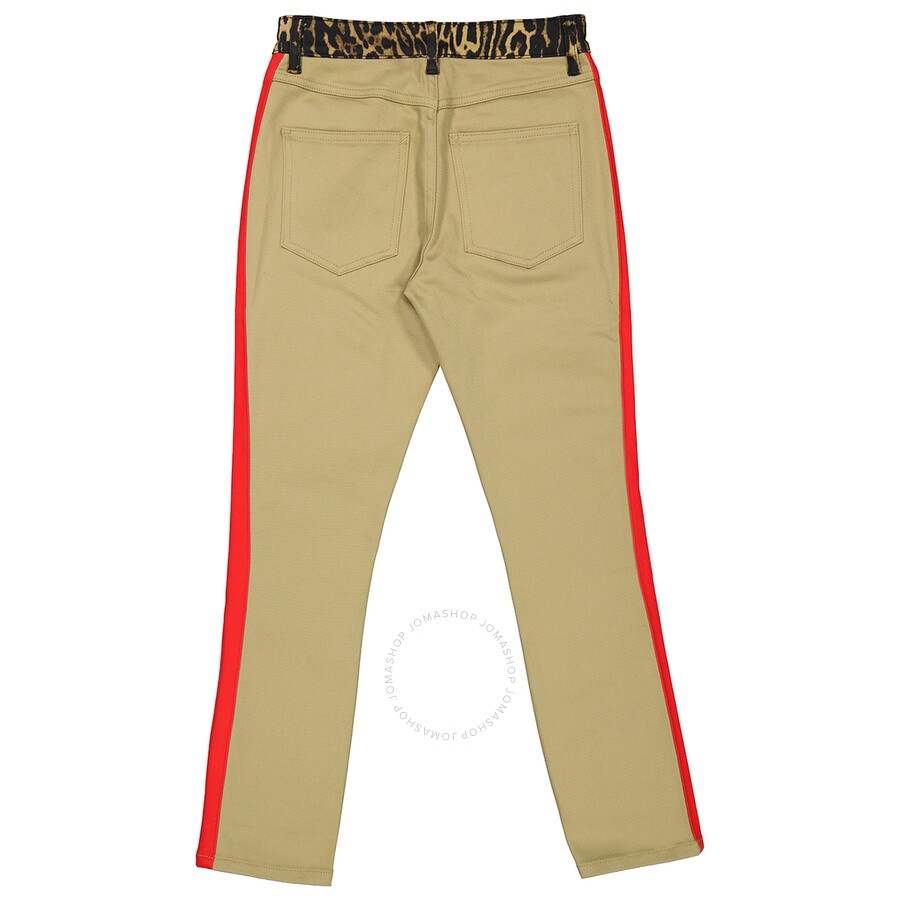 Burberry Ladies Rich Olive Skinny Fit Leopard Print Japanese Jeans - 2