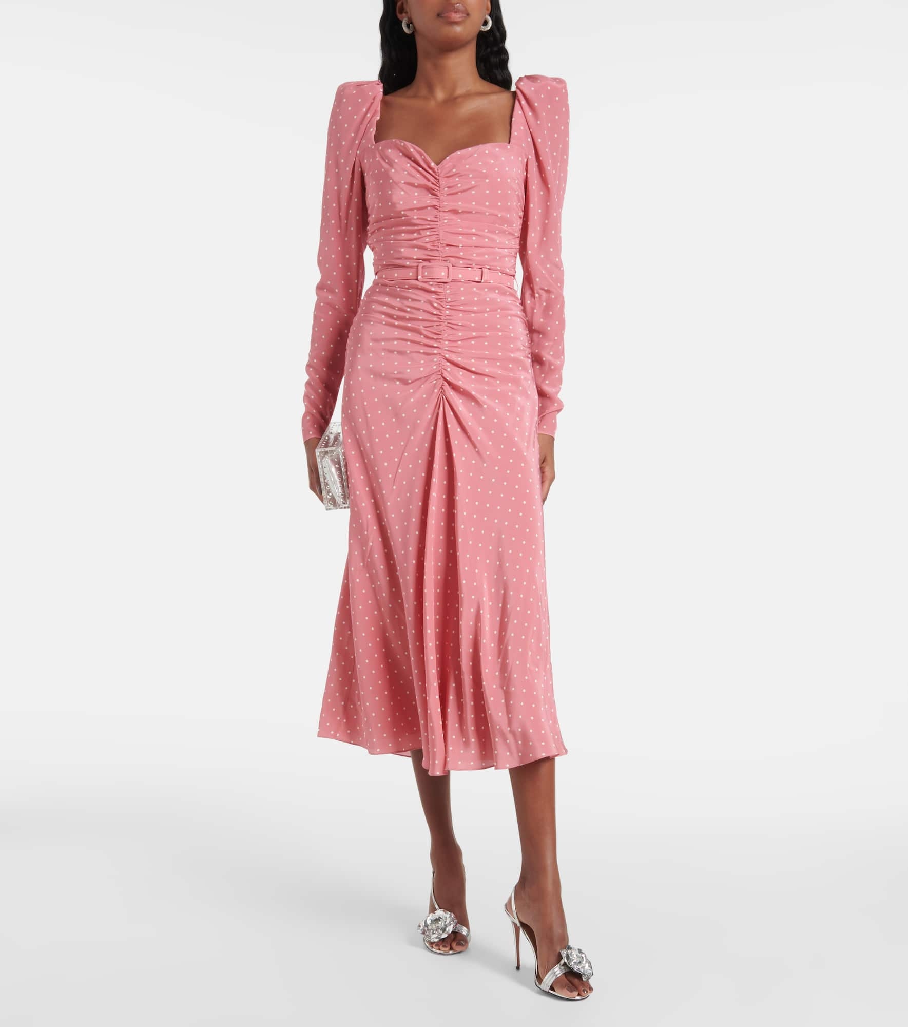 Polka-dot silk maxi dress - 2
